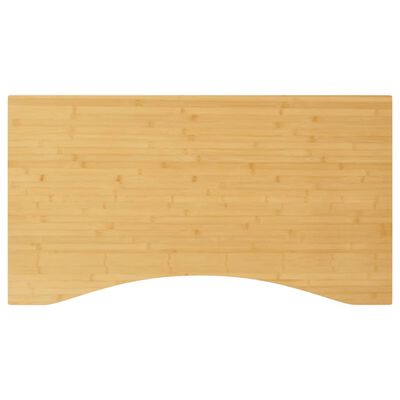 vidaXL bordplade til skrivebord 110x60x1,5 cm bambus