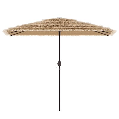 vidaXL haveparasol med stålstang 300x200x250 cm brun