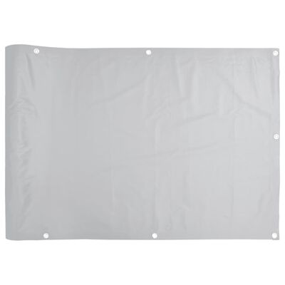 vidaXL altanafskærmning 600x120 cm PVC grå