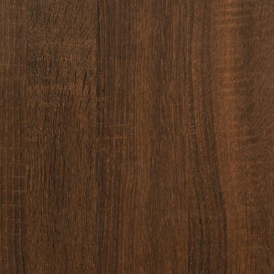 vidaXL sofabord 60x60x30 cm konstrueret træ brun egetræsfarve