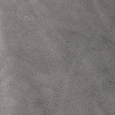 vidaXL tyngdetæppe med betræk 200x230 cm 13 kg stof grå