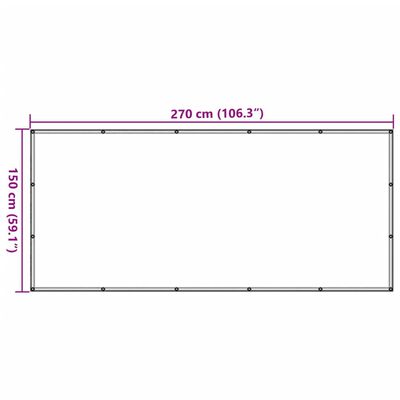 vidaXL trailernet 1,5x2,7 m HDPE grøn