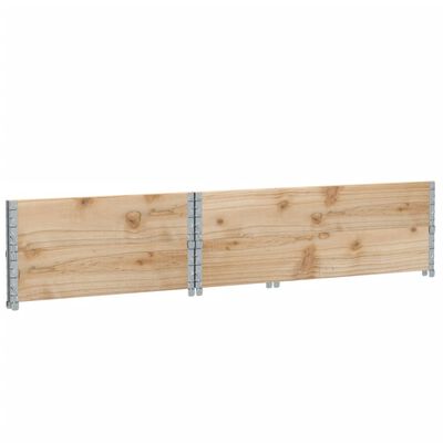 vidaXL pallerammer 2 stk. 120x80 cm massivt fyrretræ