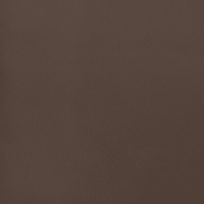 vidaXL kontinentalseng med madras 140x200 cm kunstlæder brun