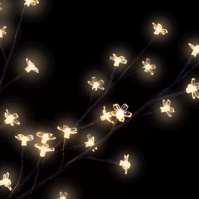 vidaXL juletræ 2000 LED'er kirsebærblomst 500 cm varmt hvidt lys