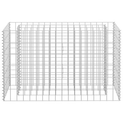 vidaXL gabion-højbed 90x30x60 cm galvaniseret stål