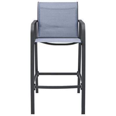 vidaXL barstole til haven 4 stk. textilene grå