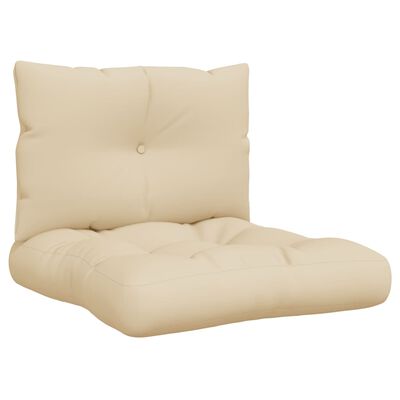 vidaXL pallehynder 2 stk. stof beige