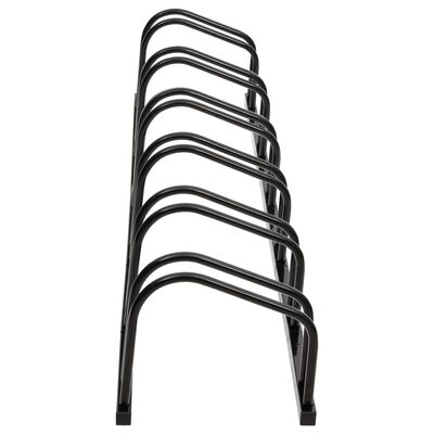 vidaXL cykelstativ til 6 cykler stål sort