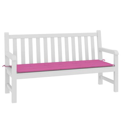 vidaXL hynde til havebænk 150x50x3 cm oxfordstof pink