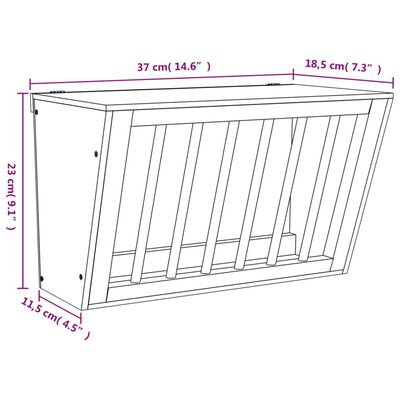 vidaXL kaninfoderautomat 37x18,5x23 cm massivt fyrretræ