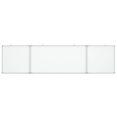 vidaXL magnetisk whiteboard 160x40x1,7 cm foldbart aluminium