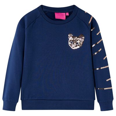 Sweatshirt til børn str. 140 marineblå