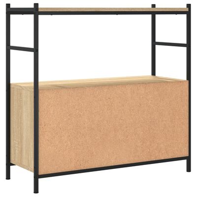 vidaXL bogreol 80x30x78,5 cm konstrueret træ og jern sonoma-eg