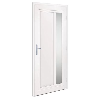 vidaXL hoveddør 98x208 cm PVC hvid