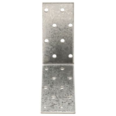 vidaXL vinkelbeslag 40 stk. 2 mm 80x40x80 mm galvaniseret stål