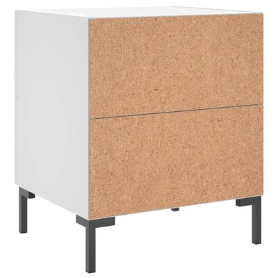 vidaXL sengeborde 2 stk. 40x35x47,5 cm konstrueret træ hvid