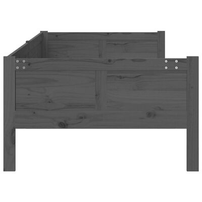 vidaXL daybed 80x200 cm massivt fyrretræ grå