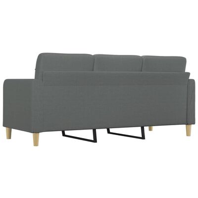 vidaXL 3-personers sofa 180 cm stof mørkegrå