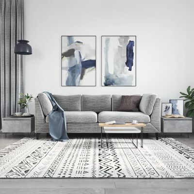 vidaXL sofaborde 2 stk. 50x46x35 cm konstrueret træ betongrå