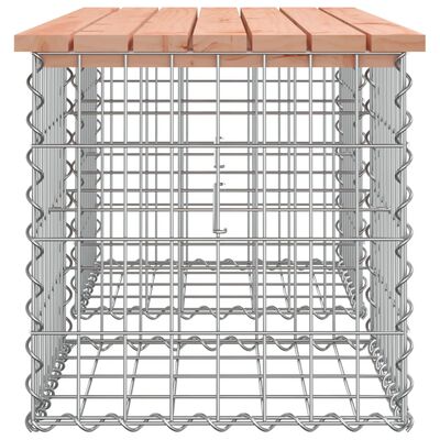 vidaXL havebænk med gabiondesign 103x44x42 cm massivt douglasgran