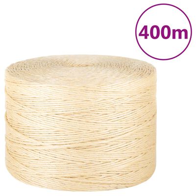 vidaXL reb 100 % sisal 3 mm 400 m