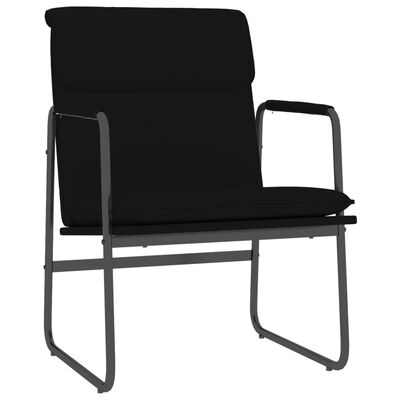 vidaXL loungestol 55x64x80 cm kunstlæder sort