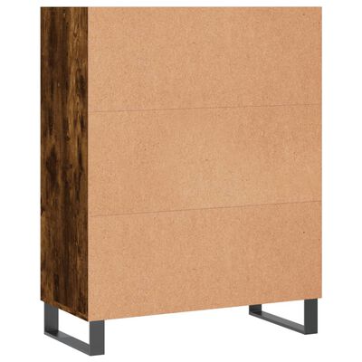 vidaXL skab 69,5x32,5x90 cm konstrueret træ røget sonoma-eg