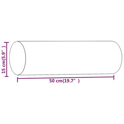 vidaXL pyntepuder 2 stk. Ø15x50 cm velour mørkegrøn