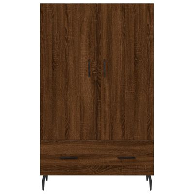 vidaXL skab 69,5x31x115 cm konstrueret træ brun sonoma-eg