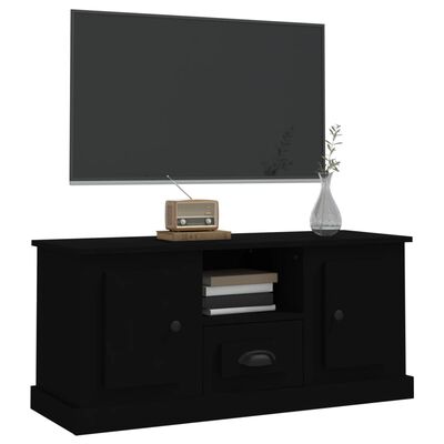vidaXL tv-bord 100x35,5x45 cm konstrueret træ sort