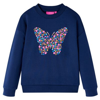 Sweatshirt til børn str. 140 marineblå
