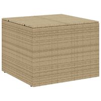 vidaXL opbevaringsboks til haven 291 l polyrattan beige