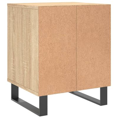 vidaXL sengebord 40x35x50 cm konstrueret træ sonoma-eg