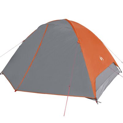 vidaXL 6-personers campingtelt vandtæt kuppel orange
