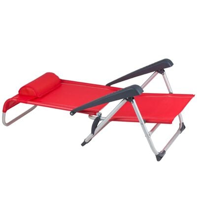 Bo-Camp strandstol i aluminium rød 1204793