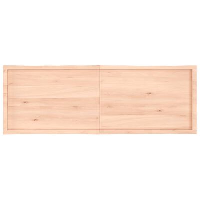 vidaXL bordplade 180x60x(2-6)cm naturlig kant ubehandlet massivt træ