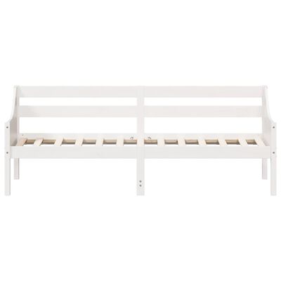 vidaXL daybed uden madras 90x200 cm massivt fyrretræ hvid