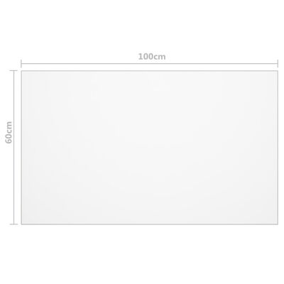 vidaXL bordbeskytter 100x60 cm 2 mm PVC mat