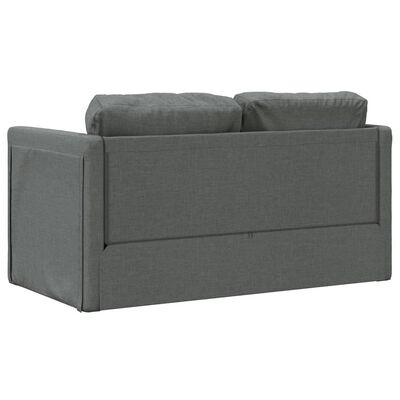 vidaXL 2-i-1 sovesofa 112x174x55 cm stof mørkegrå