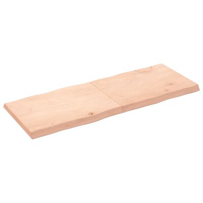 vidaXL bordplade 160x60x(2-6)cm naturlig kant ubehandlet massivt træ