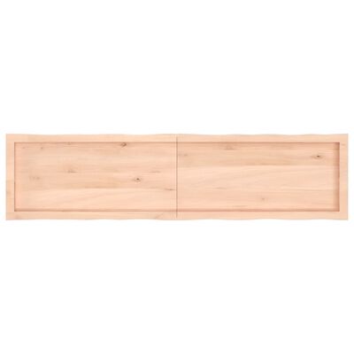 vidaXL bordplade 160x40x(2-4)cm naturlig kant ubehandlet massivt træ