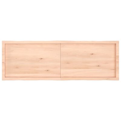 vidaXL bordplade 160x50x(2-4)cm naturlig kant ubehandlet massivt træ