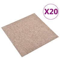 vidaXL tæppefliser 20 stk. 5 m² 50x50 cm beige