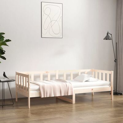 vidaXL daybed uden madras 90x190 cm massivt fyrretræ