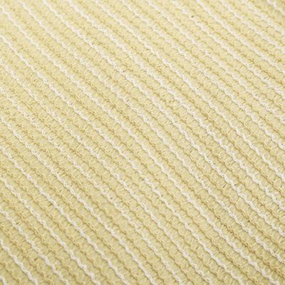 vidaXL solsejl 3x4x5 m 160 g/m² HDPE beige