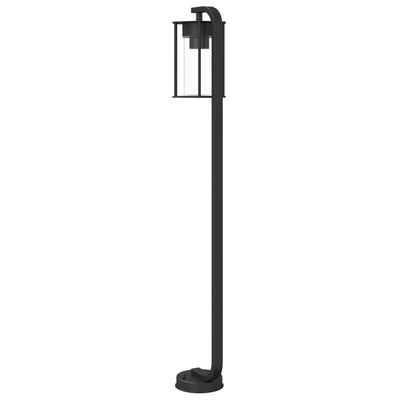 vidaXL udendørs standerlamper 3 stk. 100 cm rustfrit stål sort