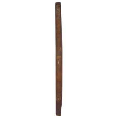 vidaXL vægspejl 60 cm teak rund