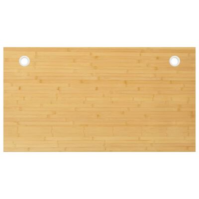 vidaXL bordplade til skrivebord 110x60x1,5 cm bambus