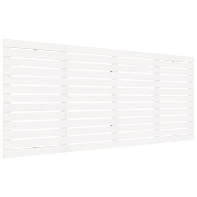 vidaXL sengegavl 166x3x91,5 cm massivt fyrretræ hvid